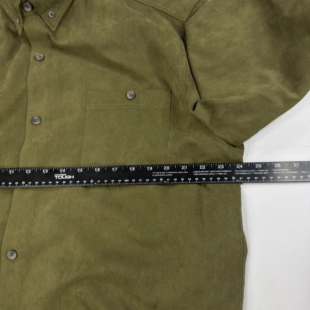 RedHead Hunting Shooting‎ Shirt Mens Size L Quilted Shoulder Patch Elbows Green